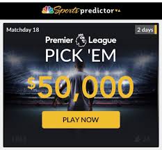 Powerful football predictor tool (free). Darren Rovell On Twitter Nbc Sports Has Released A Free Sports Predictor App Begins With Premier League Pick Em This Week Features 50 000 Grand Prize For A Perfect Prediction Of Five Games