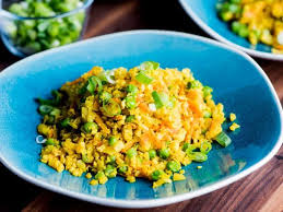 Spiced Cauliflower Rice Recipe Spiced Cauliflower Food Network Recipes Vegetarian Dishes