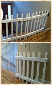 Baby Gate Diy For Those Extra Wide Stairs Diy Baby Gate Diy Dog Gate Diy Dog Stuff