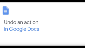 Undo An Action In Google Docs Youtube