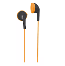 AURICULARES IN EAR CON CABLE MAXELL NEGRO/NARANJA EB-95
