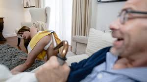 What faster way to do that than to do porn, right? Family Strokes Perky Teen Gives Old Man A Helping Hand Porn Video