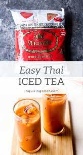 How To Make Authentic Thai Iced Tea Just Like They Serve In Bangkok Thai Tea Recipes Tea Recipes Coffee Recipes