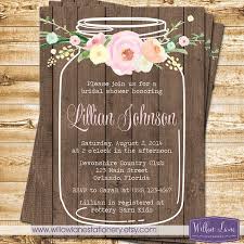 Watercolor Flowers Mason Jar Bridal Shower Invitation Wood Plank Wedding Shower Rustic Barn Wedding 1414 Printable Bridal Shower Rustic Mason Jar Bridal Shower Invitation Mason Jar Invitations Baby Shower
