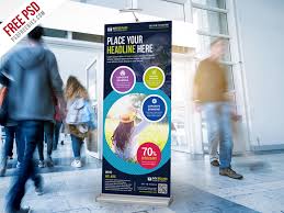 Download Multipurpose Advertising Roll Up Banner Free Psd Psdfreebies Com