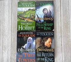 The Lord of the Rings Book Set of 4 the Fellowship of the Ring the ...