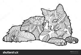 Free printable cat coloring book. Cat Coloring Pages For Adults Part 4