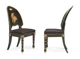 para imperijskogo parsel zolota i zelenoj kartinki circa 1803 pripisyvaemyj iakovu desmalteru nachalo 1 antique french furniture painted side chair chair