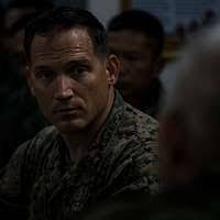 U.S. Marine Corps Gunnery Sgt. Joel Visser explains