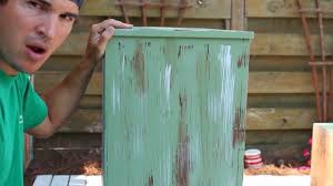 Sand them smooth so all splinters are removed. How To Paint Distress Antique Furniture Project 1 Painted Green Refinished And Distressed Youtube