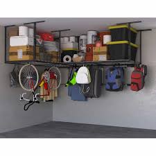 Want to keep your #garage tidy? Saferacks Overhead Garage Storage Combo Kit Two 4 Ft X 8 Ft Racks 18 Piece Deluxe Hook Accessory Pack Costco