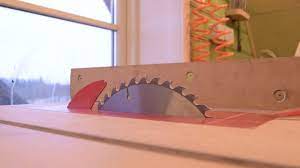 The shelving has blade guards and pairs of rare earth magnets to keep the blades protected and secured in the shelving, but easy to remove. Adding A Riving Knife For Table Saw Safety Hackaday