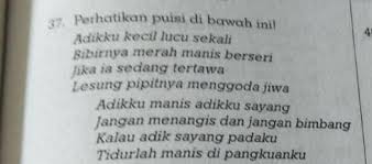 A Terdiri Dari Berapa Bait Puisi Di Atasb Berapa Jumlah Larik Pada Puisi Di Atasc Apa Rima Bait Brainly Co Id