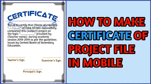 How To Make Certificate Of Project Youtube After pursuing the graduation and post. how to make certificate of project