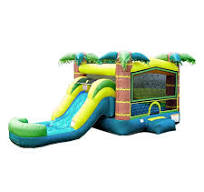 Tropical Bounce Single Lane WET or DRY Combo – Jump & Joy