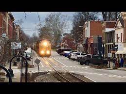 Csx Street Running Trains Running Down The Middle Of The Street Dangerous Railroad Youtube Street Train My Old Kentucky Home
