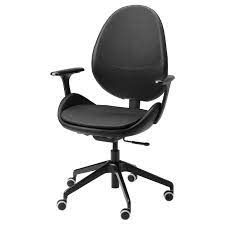 Il y a aussi une foire aux questions, une. Hattefjall Office Chair With Armrests Smidig Black Black Ikea