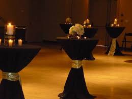 Cocktail Tables With Brown And Pink Black Gold Party Black Gold Wedding Gold Cocktail Table