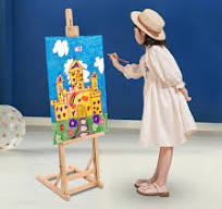 Studio Beechwood Artist Easel Adjustable Drawing Stand Hold Canvas up to 50"