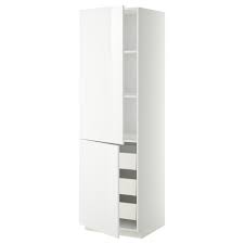 Hochschrank mit schubladen kaufen sie günstig auf wohnen.de ⭐ kostenloser versand & retoure ✅ große auswahl ⭐ kauf auf rechnung und raten. Methode Maximer Hochschrank Regale 3 Schublade 2 Turen Weiss Ringult Glanzend Weiss 60x60x200 Cm 191 144 45 Bewertungen Preis Wo Kaufen