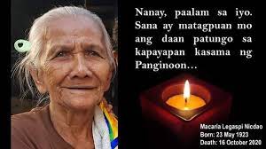 920 views · june 5 Huling Paalam Kay Macaria Nanay Nicdao About Facebook