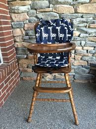 wooden highchair cover navy giraffe cushion for wooden vintage highchairs removable foam for easy washing highchair cover wooden baby high chair high chair