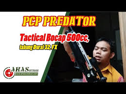 Terdapat satu cincin laras tabung : Jual Senapan Angin Pcp Predator Tactical Bocap 500cc Tabung Dural 32 Fx Dll Tes Sebelum Kirim