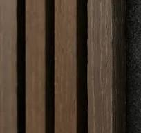 Acoustic Slat Wall Panel | Smoked Oak | Premium 3-sided Wood Veneer