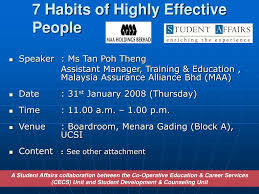 The company was formerly known as malaysian assurance alliance. Ppt 7 Habits Of Highly Effective People Powerpoint Presentation Free Download Id 2757127