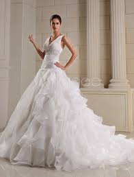 Brautkleid mit langen ärmeln, krepp, mit durchsichtigem rücken und. Brautkleider Prinzessin Prom Brautkleider Armellos Hochzeit V Ausschnitt Brautkleider Fur Schwangere Elfenbeinfarbe Organza Milanoo Com