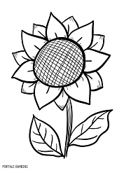 Disegni Di Girasoli Da Stampare E Colorare Gratis Portale Bambini Sunflower Coloring Pages Flower Drawing Tutorials Coloring Pages