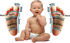 relief of baby ailments with foot reflexology tots