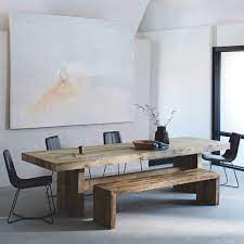 Emmerson Reclaimed Wood Dining Table Dining Table With Bench Wood Dining Table Reclaimed Wood Dining Table