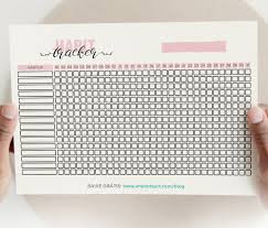 Bloco Habit Tracker Semanal de Mesa (Constância)