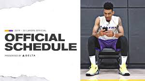 29 after the nba and its players' union reached an agreement on friday. 2019 20 Lakers Schedule Released Lakers Youtube