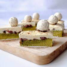 Recipe Vanilla Yogurt Cheesecake With Matcha Azuki Brownie Matcha Baking Yogurt Dessert Yummy Sweets