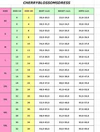 International Size Guide And Measuring Guide Polka Dot