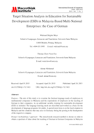 When using bolddata companies list, malaysia businesses are easy to filter according to the sector you are interested in. Pdf Target Situation Analysis In Education For Sustainable Development Esd In Malaysia Based Multi National Enterprises The Case Of German