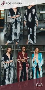 Black And White Kimono Duster Sold Out 5 Tie Dye Maxi Duster Kimono Boutique Boho Kimono Maxi Kimono Clothes Design