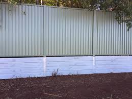 Recently Completed Northbond Colourbond Fencing And Concrete Sleeper Retaining Wall At Aspley Concrete Retaining Walls Concrete Fence Panels Concrete Sleepers