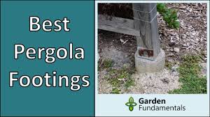 Wait one full day for the concrete to cure enough to continue work. Pergola Arbor Footings Best Options Compared Youtube