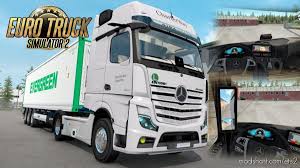 Download Mercedes Benz New Actros 2019 By Actros 5 Crew Fixed V1 4 Mod For Euro Truck Simulator 2 At Modshost Visit Https Mods In 2020 Trucks Mercedes Benz Mercedes