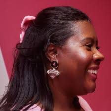 BARBIE™ X LELE SADOUGHI 黑水晶吊式耳环