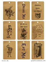 Free Vintage Alice In Wonderland Printable Tags The Graffical Muse Alice In Wonderland Tea Party Alice In Wonderland Party Mad Hatter Tea Party