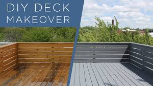Having a deck comes with many different benefits. Diy Deck Makeover Using Behr Deckover Youtube