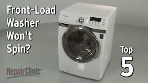 This technique works with pretty much anything that has a tight belt that needs to be replaced. Front Load Washer Won T Spin Washing Machine Troubleshooting Youtube
