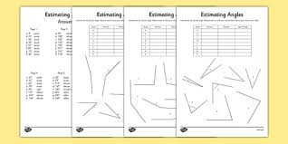 Free Estimating Angles Worksheet Teacher Made The best source for free angles worksheets. free estimating angles worksheet