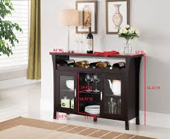 Kings Brand Furniture Wine Rack Buffet Server Console Table With Glass Doors Espresso Read More At The Home Bar Furniture Bar Furniture Design Bar Furniture