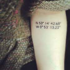 U K Coordinates Think Tattoo Tattoo Styles Minimalist Tattoo