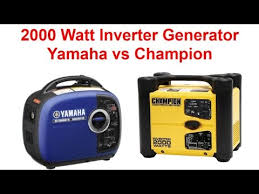 Champion generators are a huge name in the inverter and portable generator market. Champion Vs Yamaha Inverter Generator 2000 Watt Comparison Reviews 2018 Youtube